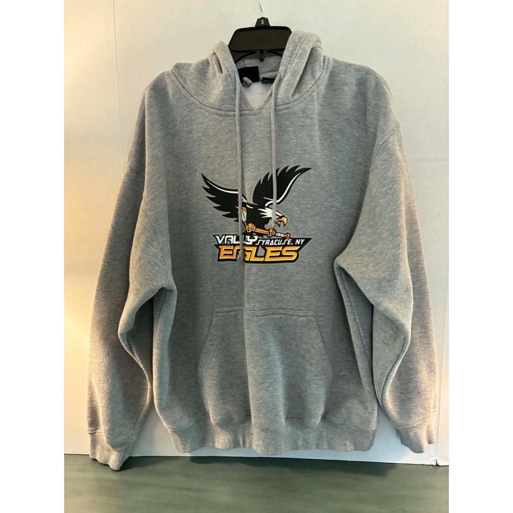 Pennant Sportswear Valley Syracuse NY Eagles Hoodie Gray Pullover Sweatshirt L